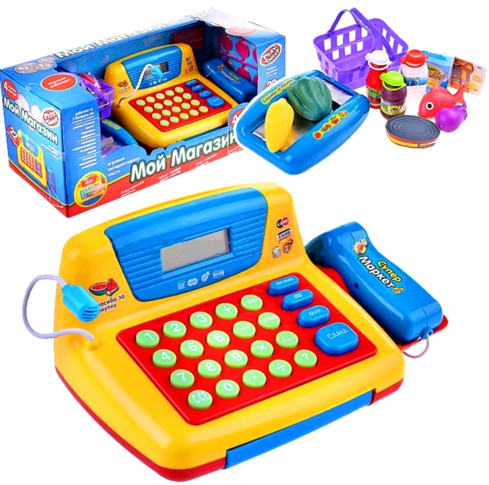 Игра касса в магазине. Касса Play Smart 7255. Касса Play Smart 7020. Игрушечный кассовый аппарат огонек. HTI игрушечная касса Smart.