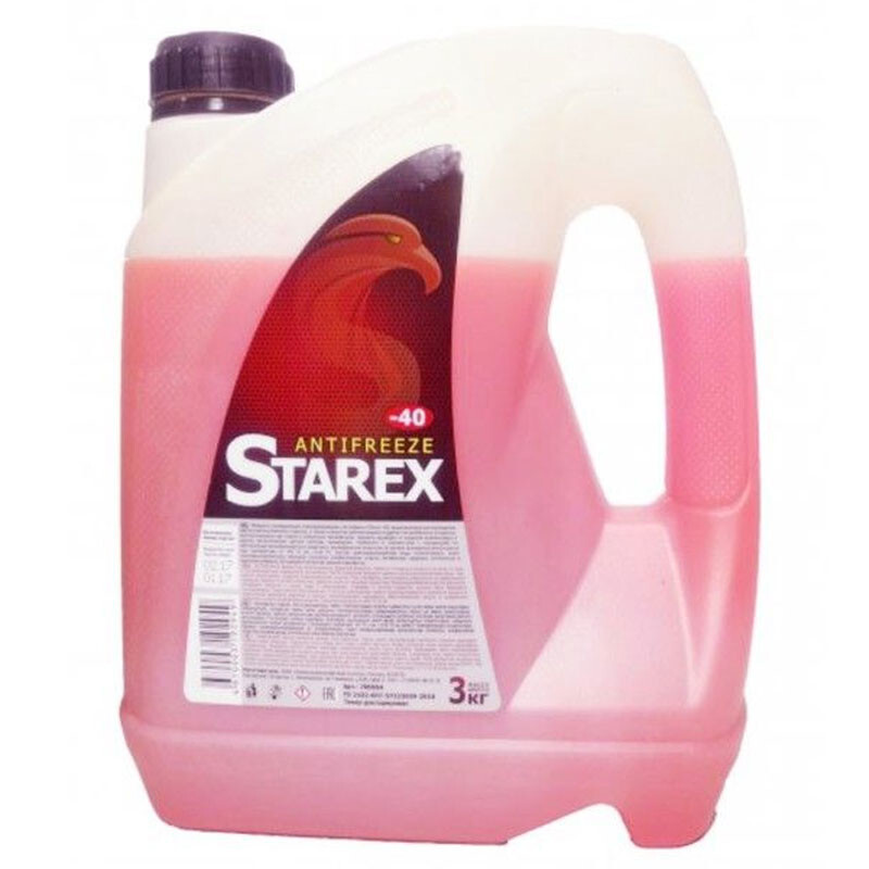 Антифриз STAREX Red (Север) G11 3кг (700654)