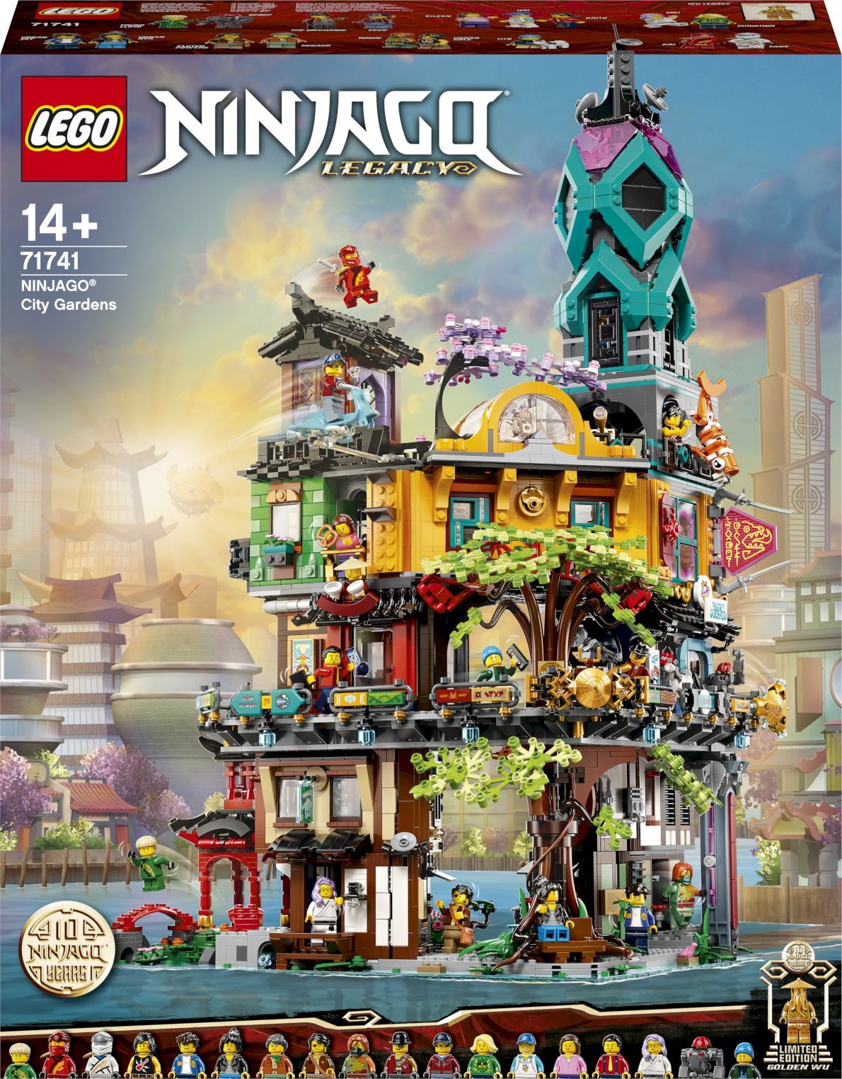 Конструктор LEGO Ninjago Сады Ниндзяго-Сити, 5685 деталей, 14+, 71741 -  купить с доставкой по выгодным ценам в интернет-магазине OZON (407957304)