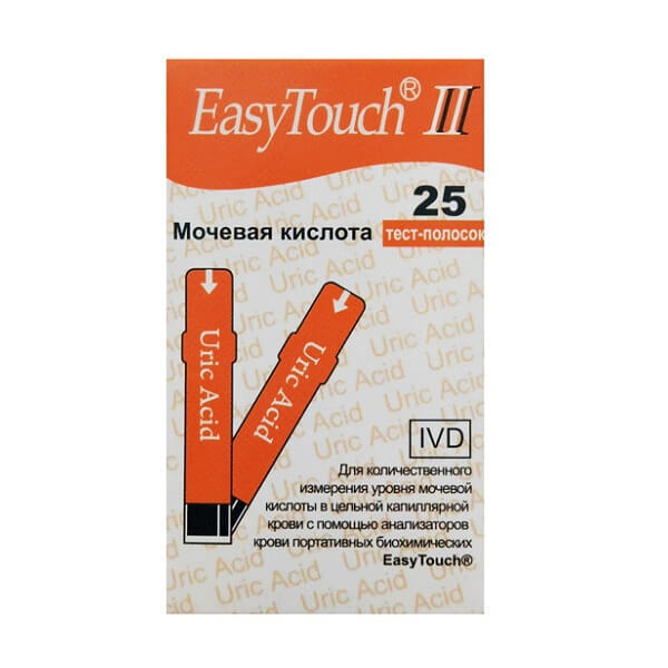 Тест-полоски EasyTouch "Мочевая кислота" №25