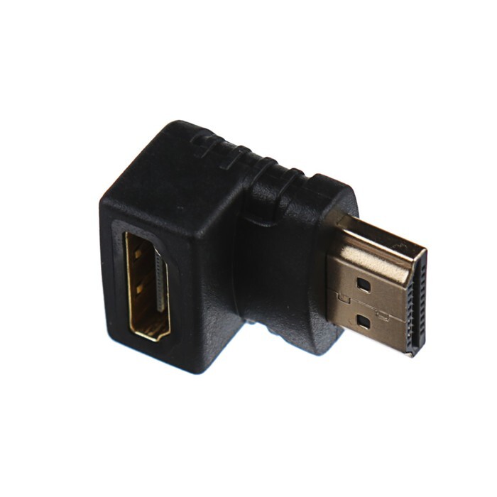 ПереходникLuazON,HDMI(M)-HDMI(F),угловой