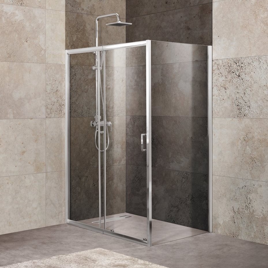 Душевой уголок BelBagno UNIQUE-AH-1-120/135-80-C-Cr