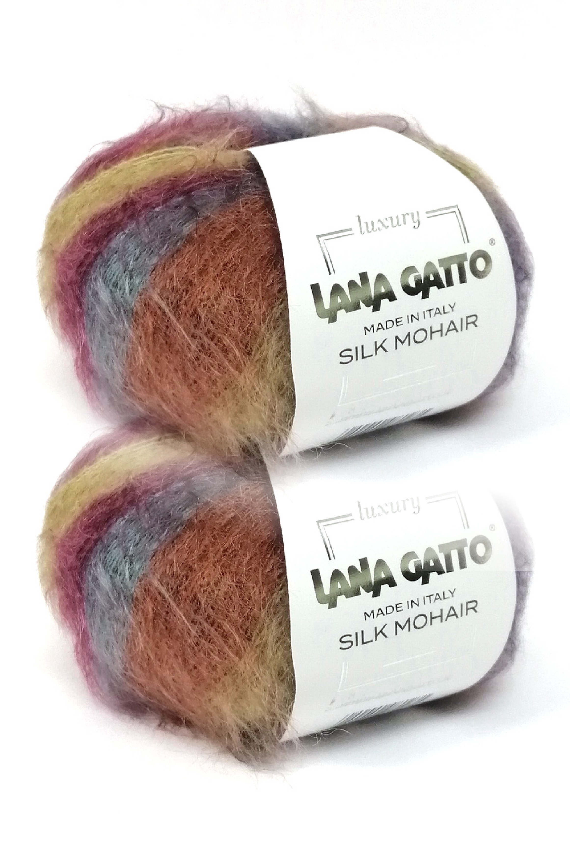 Пряжа Lana Gatto Silk Mohair Printe (Лана гатто шелк мохер принт) 2 ...