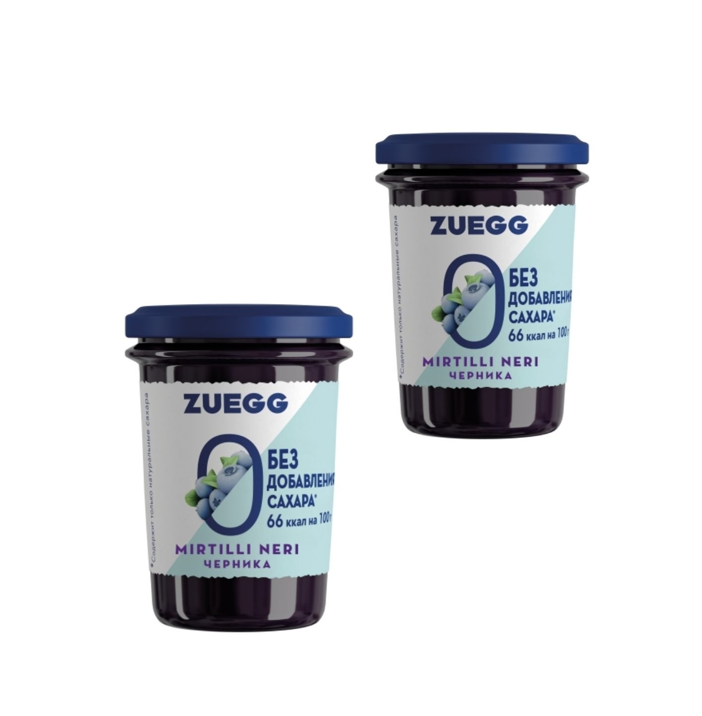 Конфитюр Zuegg без сахара 2х220г, Черника — купить в интернет-магазине ...