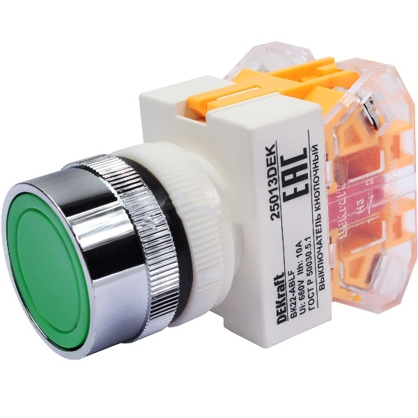 Кнопка зеленая выключения ABLF-22 220В ВK-22 (25013DEK) - купить по ...
