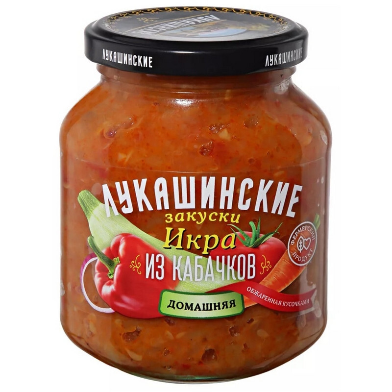 Икра кабачковая Лукашинские Домашняя, 340 г