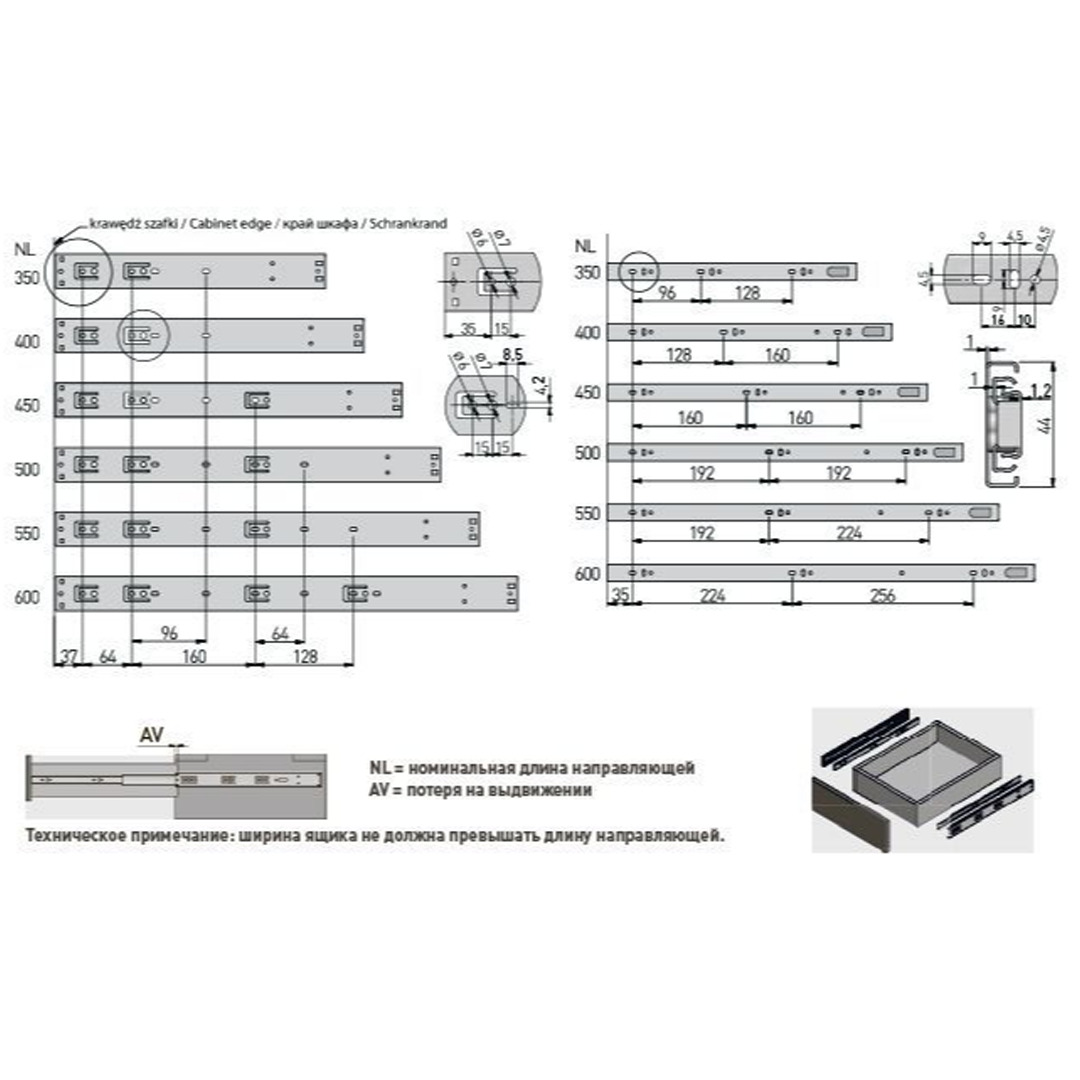 Направляющие Versalite GTV