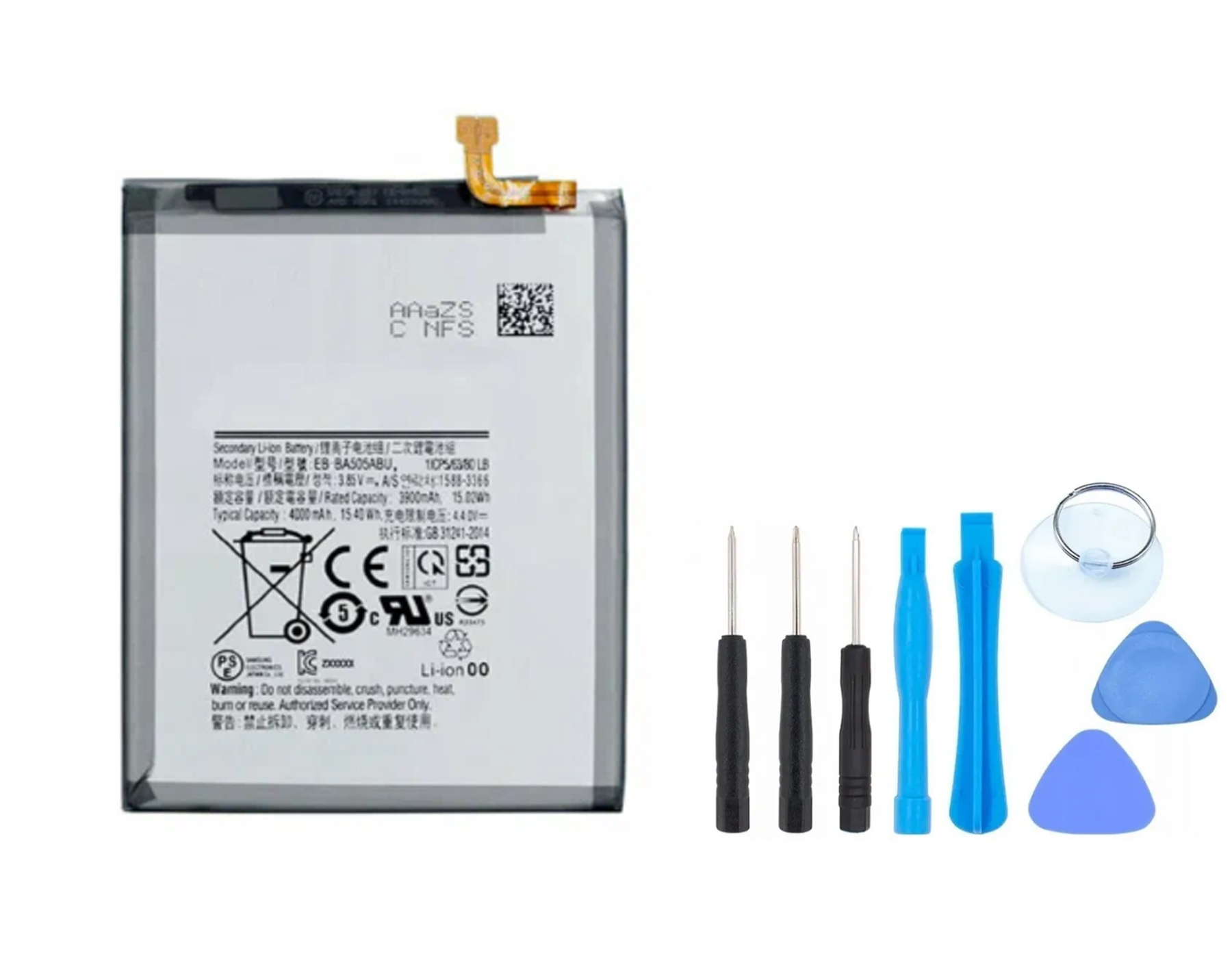 Аккумулятор для Samsung Galaxy A50 A30 A30S A20 A505 A305 A307 A205 4000  mAh EB-BA505ABU / Батарея для Самсунг Гэлакси а30 / а50 и комплект  инструментов - купить с доставкой по выгодным