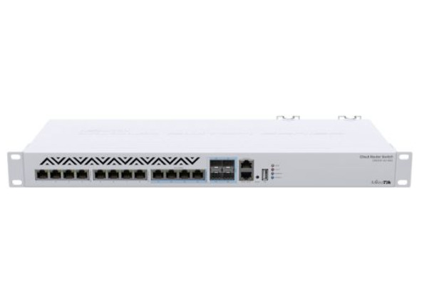 MIKROTIK Коммутатор CRS312-4C+8XG-RM, серый