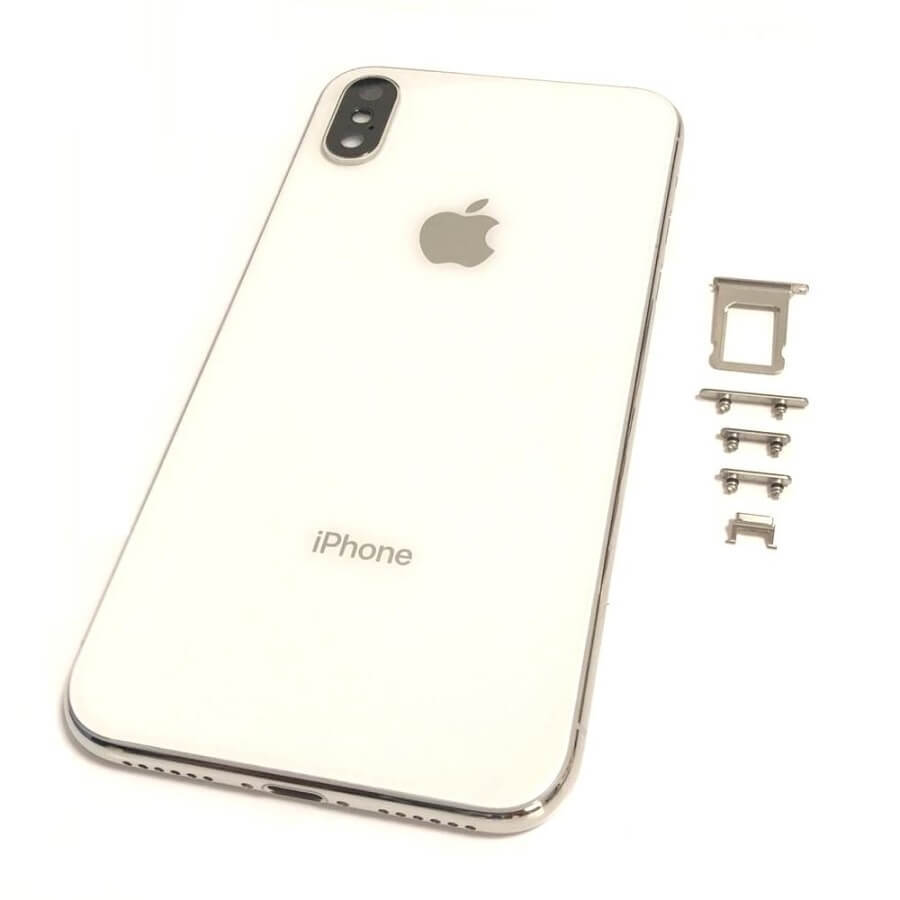 Iphone x в корпусе. Задняя крышка iphone xr белая. корпус в сборе на айфон 10 белый.