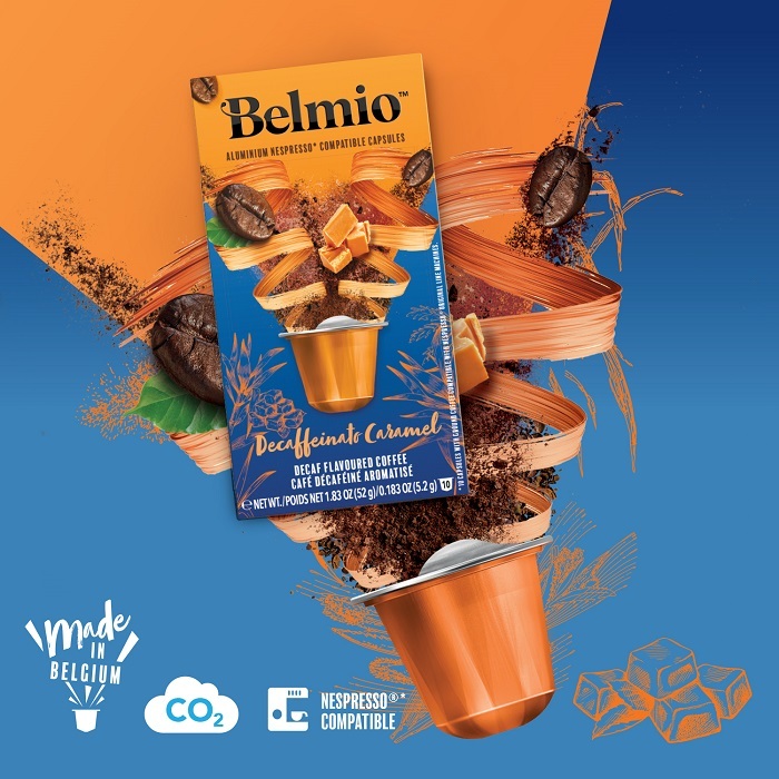 Кофе в капсулах BELMIO Decaffeinato Caramel для Nespresso без кофеина, 52 г