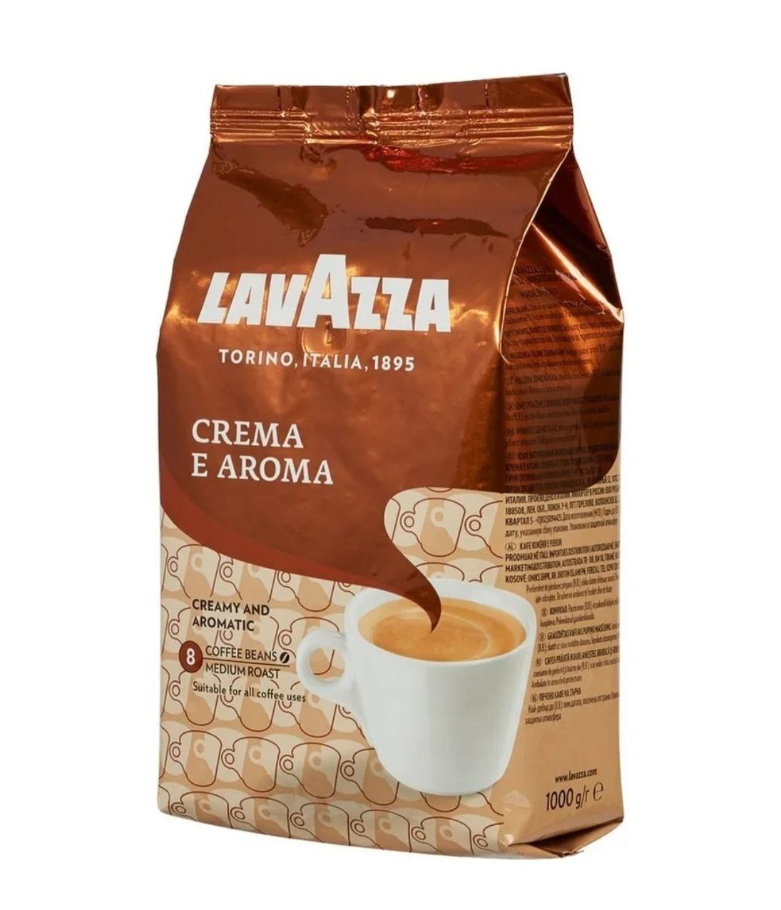 Кофе зерновой Lavazza crema e