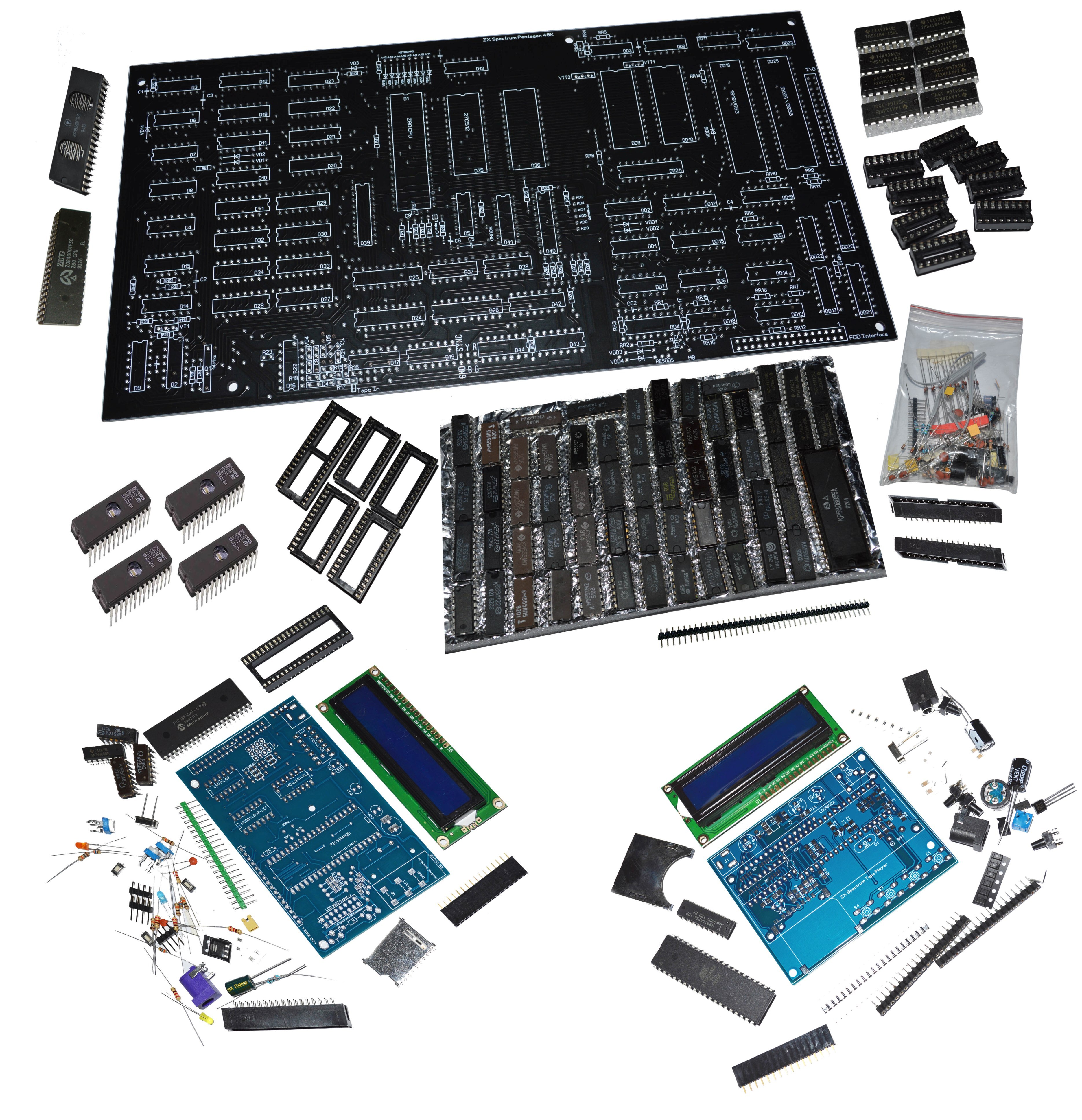 3 Набора ZX Spectrum Pentagon 48 KB designer DIY kit Z80 computer - купить  с доставкой по выгодным ценам в интернет-магазине OZON (651505651)