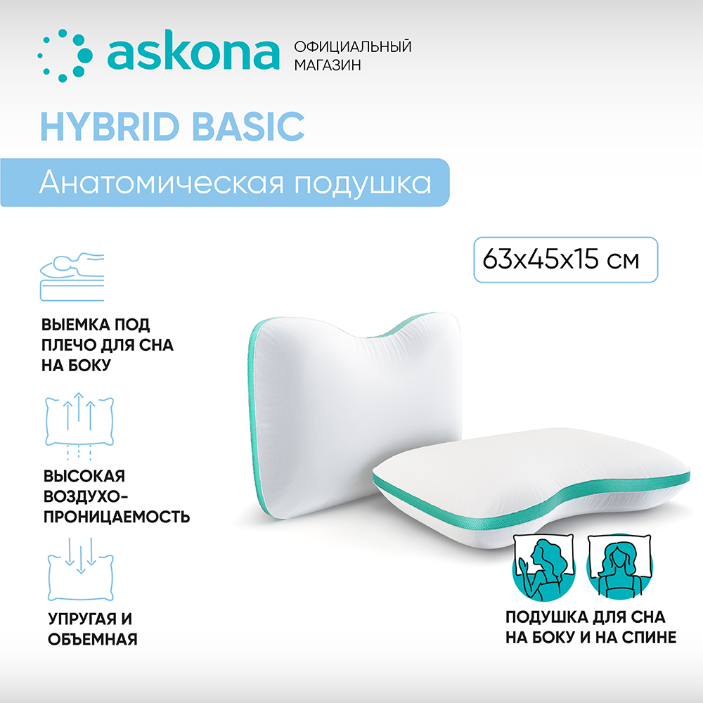Анатомические и ортопедические подушки ASKONA (Аскона) – купить на OZON ...
