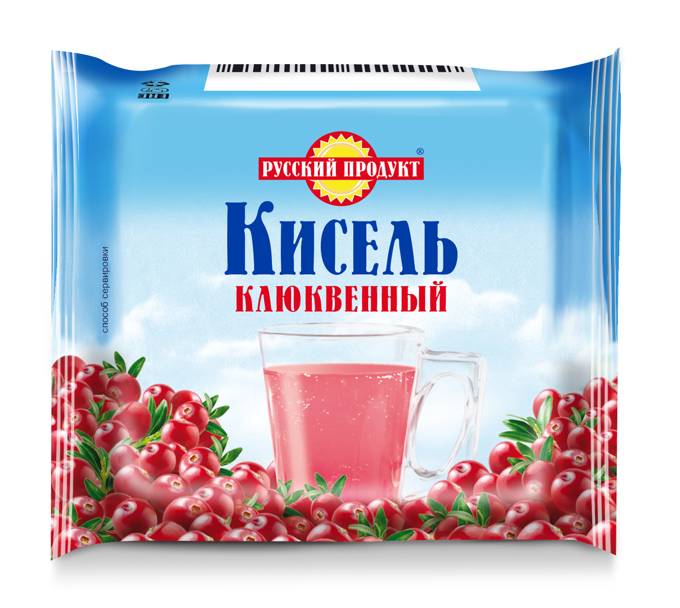 Кисель брикет Русский Продукт Клюквенный, 190 г