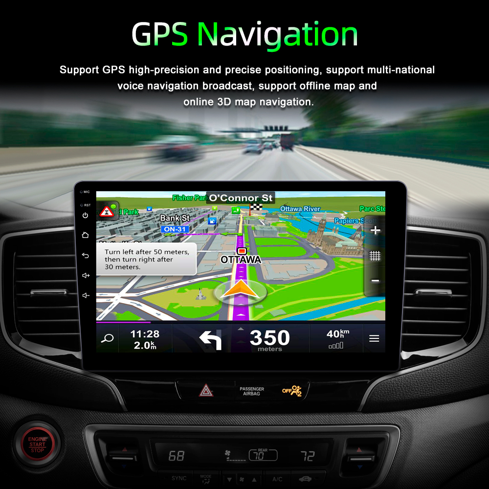 1 din 2+32 Android 10 дюймов GPS,Bluetooth,Wi-Fi,FM-радио,Магнитола в Авто,Магнитола  для авто с экраном,Carplay,Android auto1 DIN - купить в интернет-магазине  OZON с доставкой по России (1189086859)