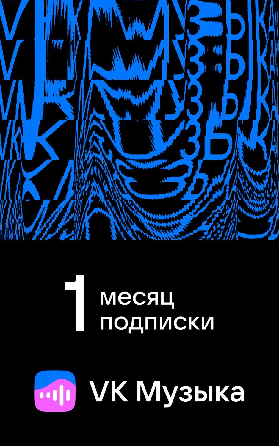 Подписка VK Музыка на 1 месяц купить по выгодной цене в интернет-магазине  OZON.ru (697547334)