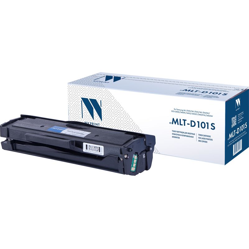 Картридж NV Print MLT-D101S / MLTD101S для Samsung ML2160 / 2162 / 216 5/ 2165W / 2167 / 2168 / 2168W / SCX3400 / 3400F / 3405 / 3405F / 3405FW / 3405W / 3407 / SF760P, совместимый