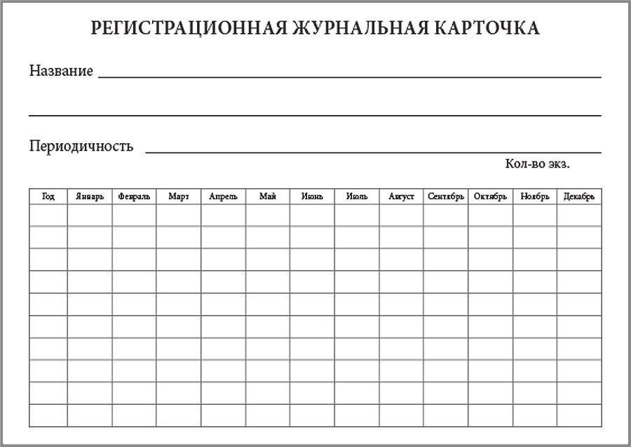 Картотека периодики в библиотеке образец