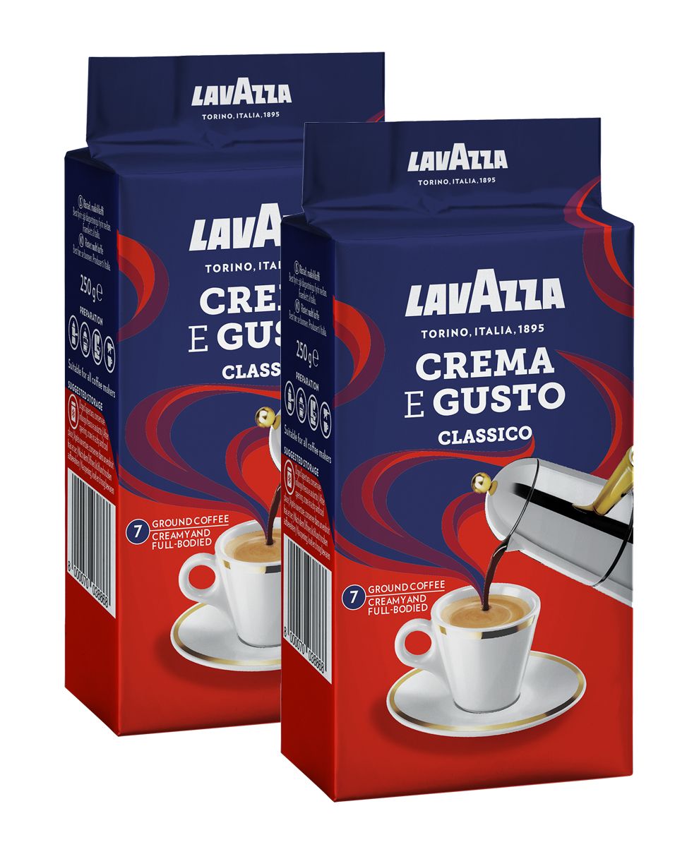 Кофе молотый crema gusto. Кофе Lavazza crema e gusto. Кофе молотый Lavazza crema e gusto 250 гр в/у. Lavazza crema у gusto Classico. Кофе gusto Classico.