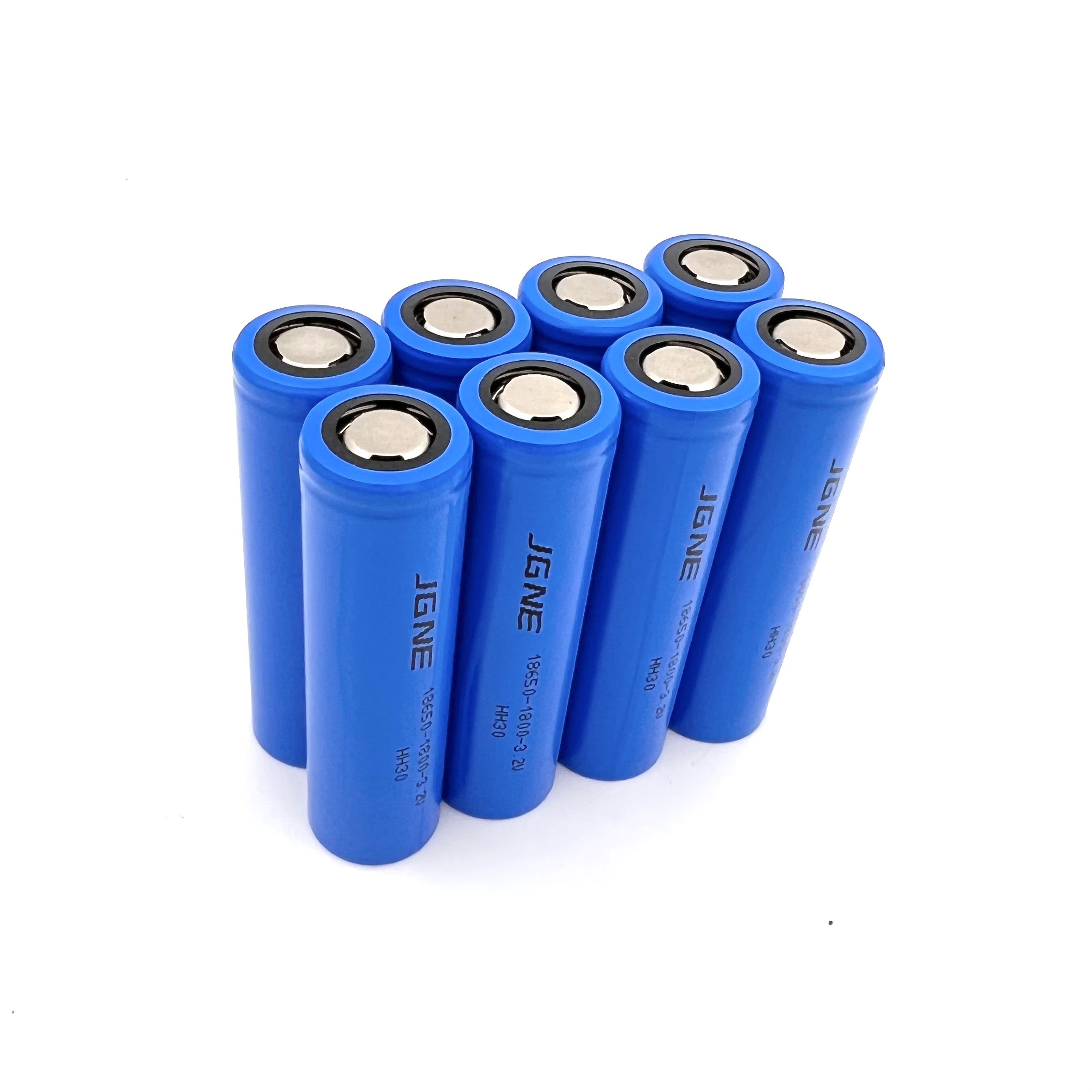 Аккумулятор18650литий-железо-фосфатный,LiFePO43.2V,JGCFR18650-1800mAh,комплект8шт.