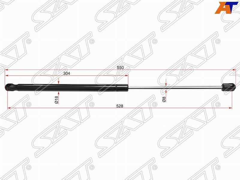 Амортизаторкрышкибагажника(1шт.)дляНиссанКашкайj112013-2020,NissanQashqaij11амортизаторкрышкибагажника(1шт.)SATST-904504EA1A