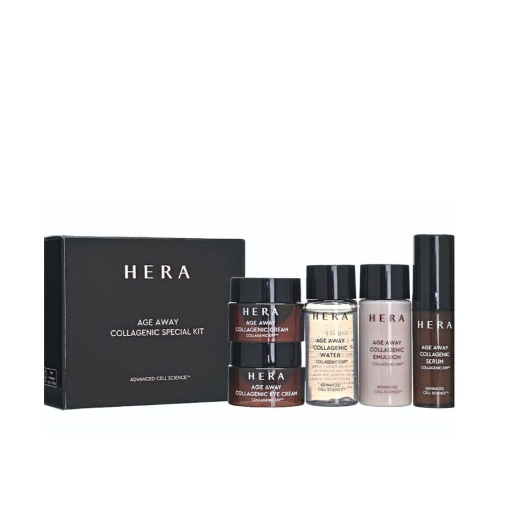 Ages away. Hera age away Collagenic Special Kit(5items). Антивозрастной набор для лица Hera. Hera age away Collagenic 5p Kit. Hera age away.