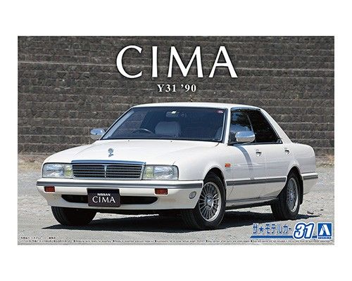 Сборная модель автомобиля Aoshima 06439 Nissan Cima Type II Limited '90