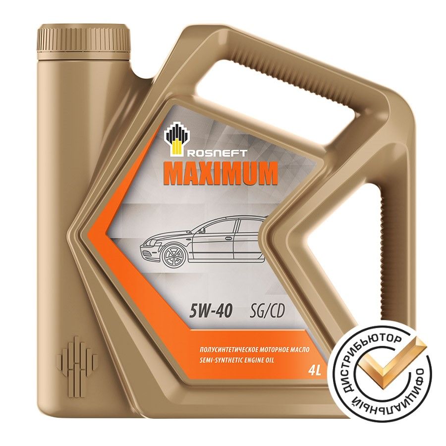 RosneftROSNEFTMAXIMUM5W-40Масломоторное,Полусинтетическое,4л