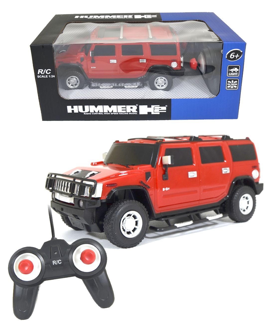 Радиоуправляемая машина MZ Hummer масштаб 1:24 MZ-27020 красный,  внедорожник ру/ Подарок мальчику/ Джип на радиоуправлении - купить с  доставкой по выгодным ценам в интернет-магазине OZON (632618697)