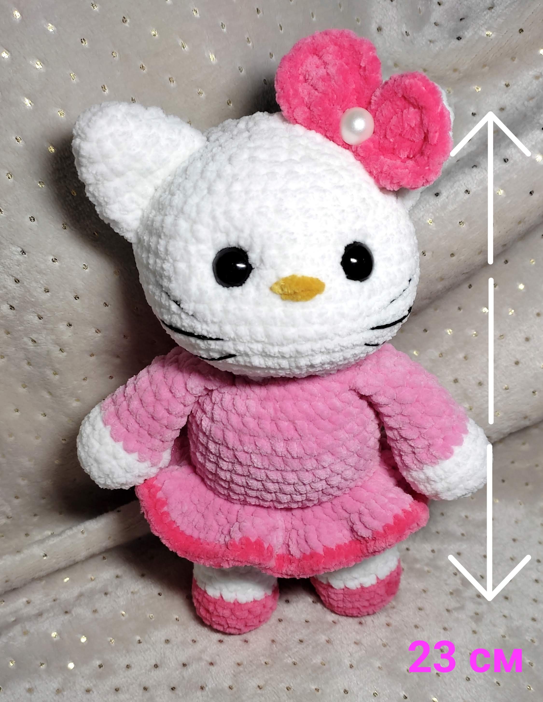 Вязание Хелло Китти крючком. Амигуруми крючком. Часть1. Crochet. Amigurumi. Hello Kitty