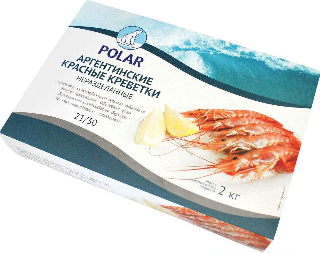 Креветки Аргентинские 21/30 с/м Polar, 2 кг