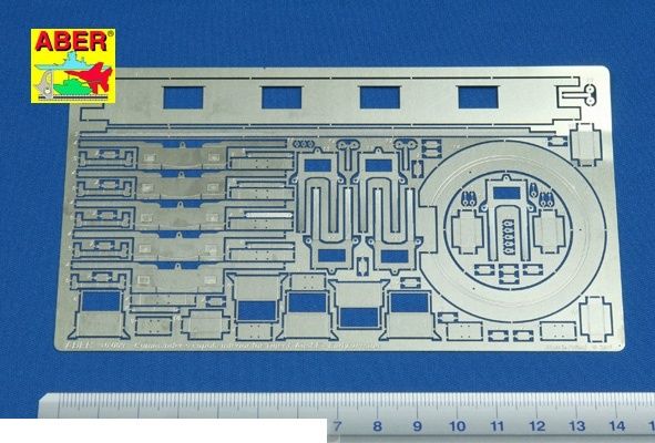 ABER ABR-16-009 Дополнения для Commanders coupola interior for Tiger I, Ausf.E-(Early version) для Tamiya 1/16