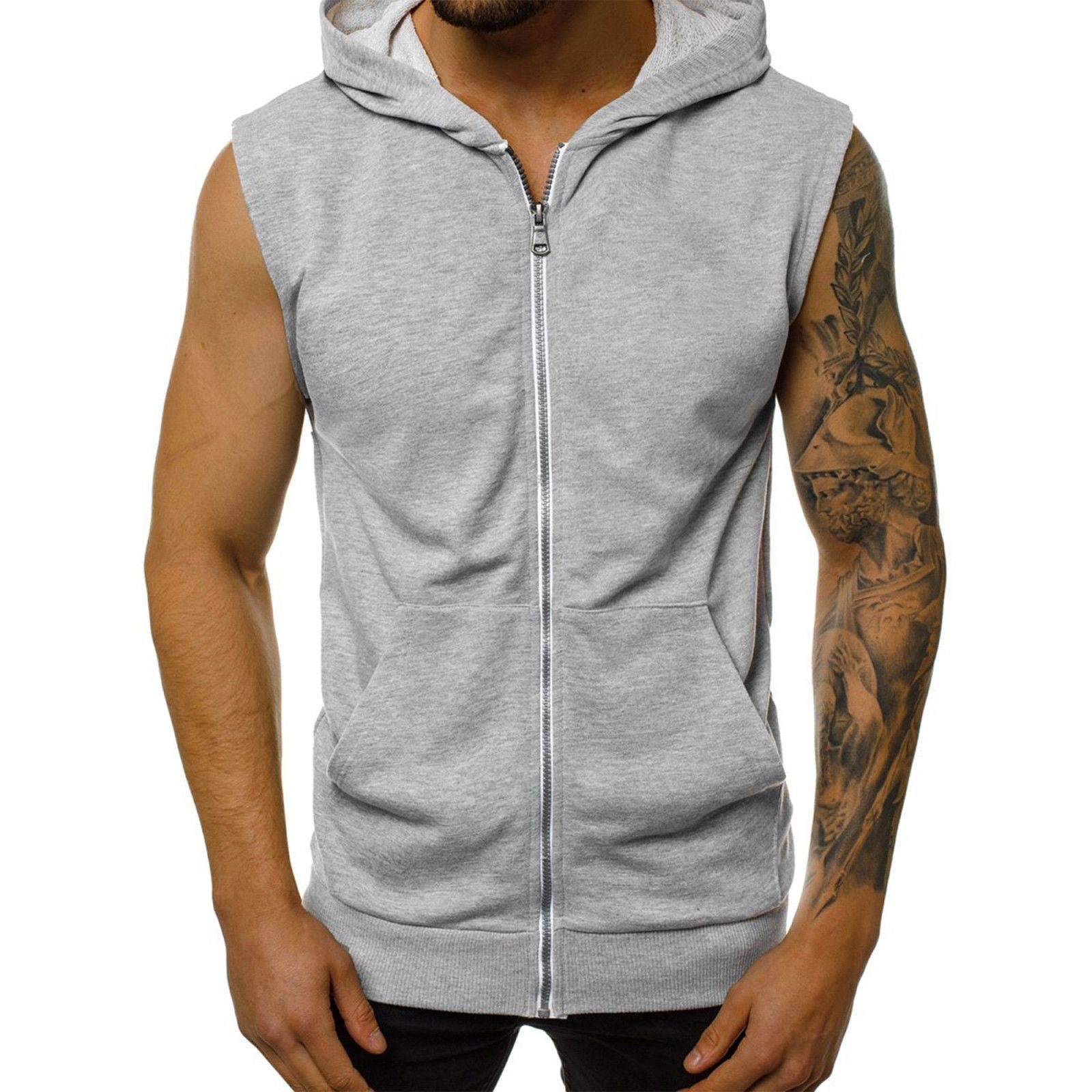 Sleeveless Bodybuilding Hoody