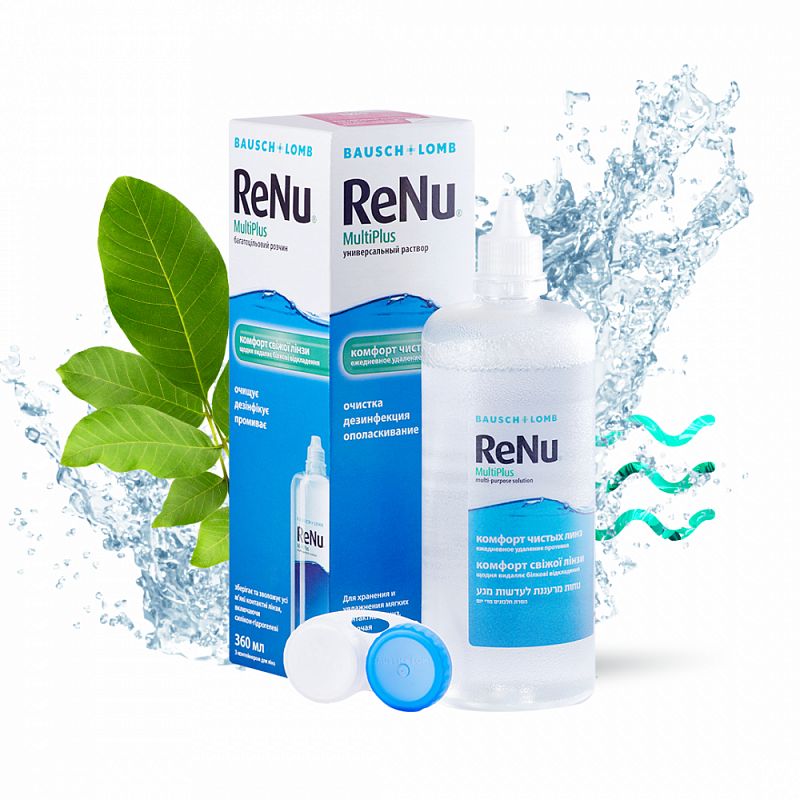 Раствор для контактных линз Bausch&Lomb Renu MultiPlus 240мл