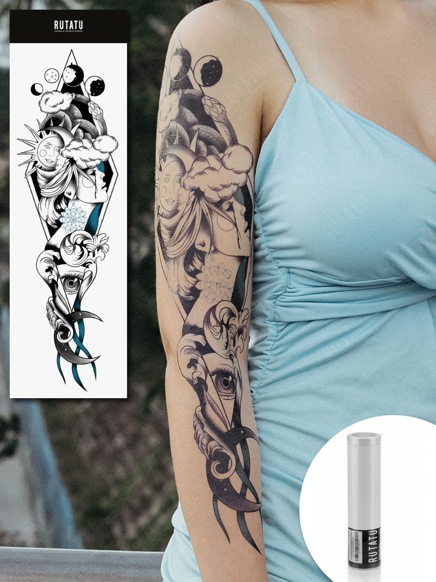 Тату рукав | ANATOMY TATTOO STUDIO | Дзен