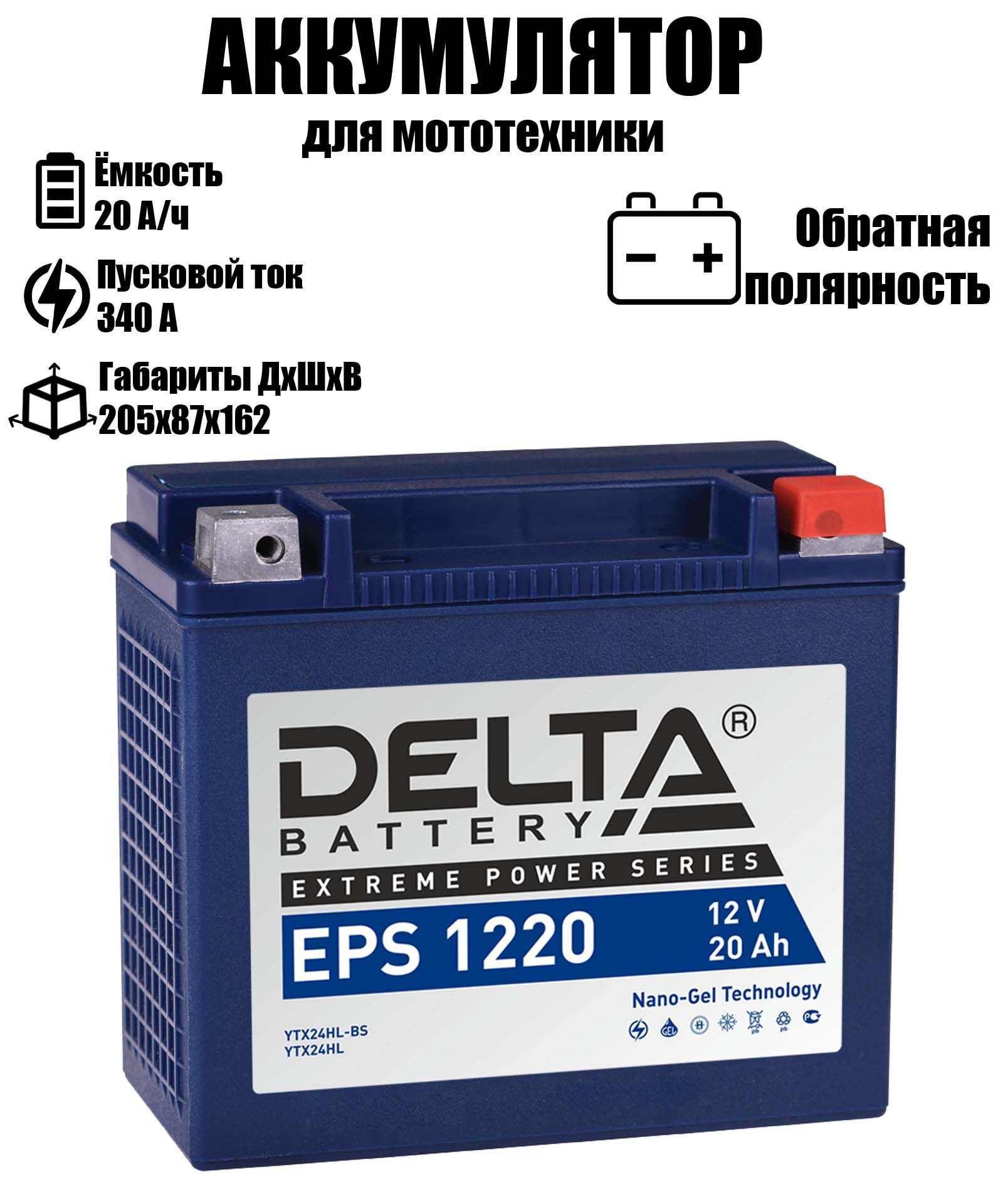 Купить Аккумулятор Delta 12 12