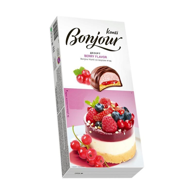 Десерт bonjour souffle вишня