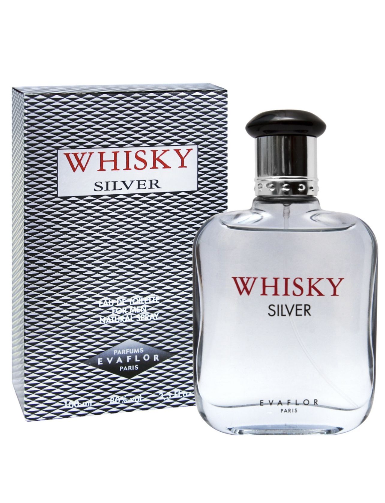 Evaflor/Туалетная вода мужская "Whisky Silver", 100 мл/ Французская парфюмерия