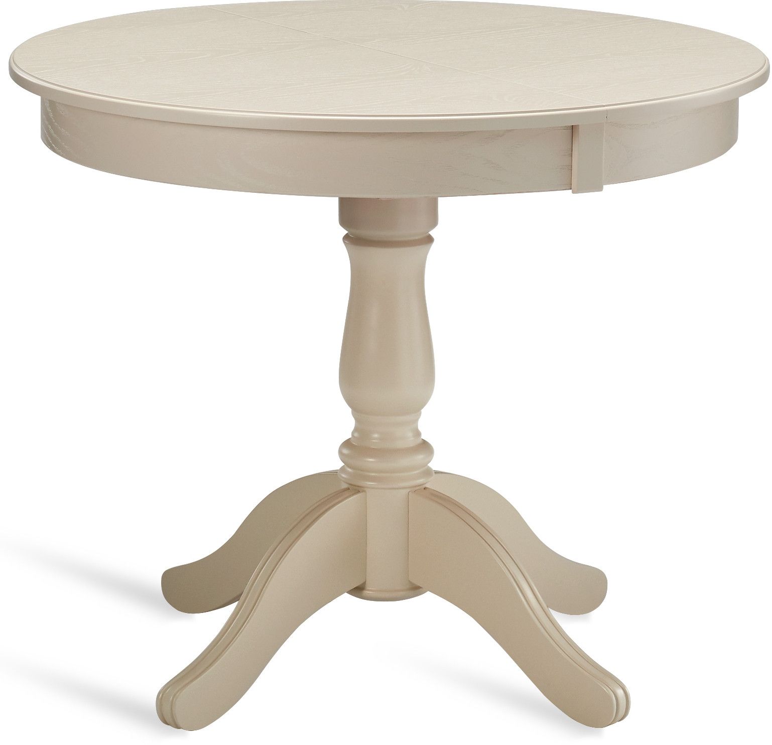Маленький круглый нераздвижной стол белого цвета из Икеи