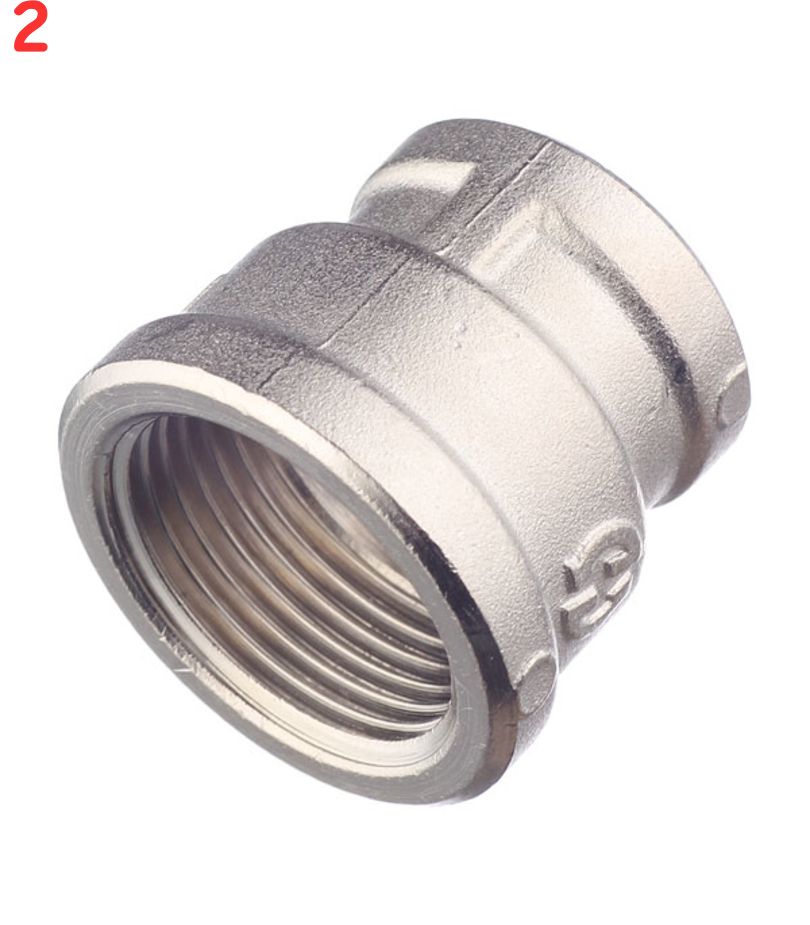1 2 вр г. Муфта 2" x 1 1/2" никелир.. Муфта переходная Stout (SFT-0006-003412) 3/4 ВР(Г) Х 1/2 ВР(Г) латунная. Муфта ВВ переходная никелированная 1 1/4"х1" ,Stout SFT-0006-001141. Муфта 3/4" х1/2" никелир. STI.