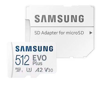 512ГбMicroSDкартапамятиSamsungEvoPlusUHS-I/microSDXC/MB-MС512KA