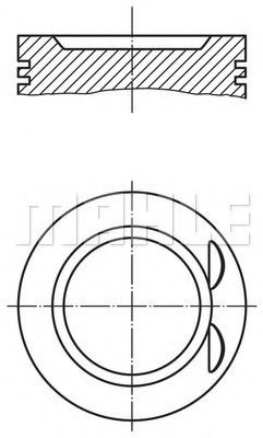 MAHLEПоршень,арт.0332100,1шт.