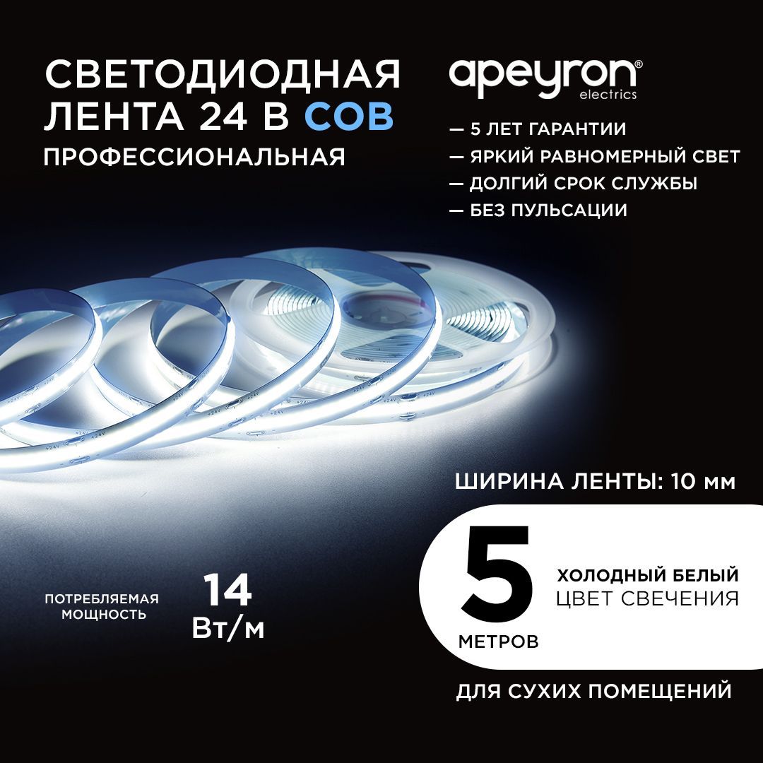 Светодиодная лента АКЦЕНТ, 24В, IP20, 512 LED/m 00-362 - купить по выгодной  цене в интернет-магазине OZON (296178337)