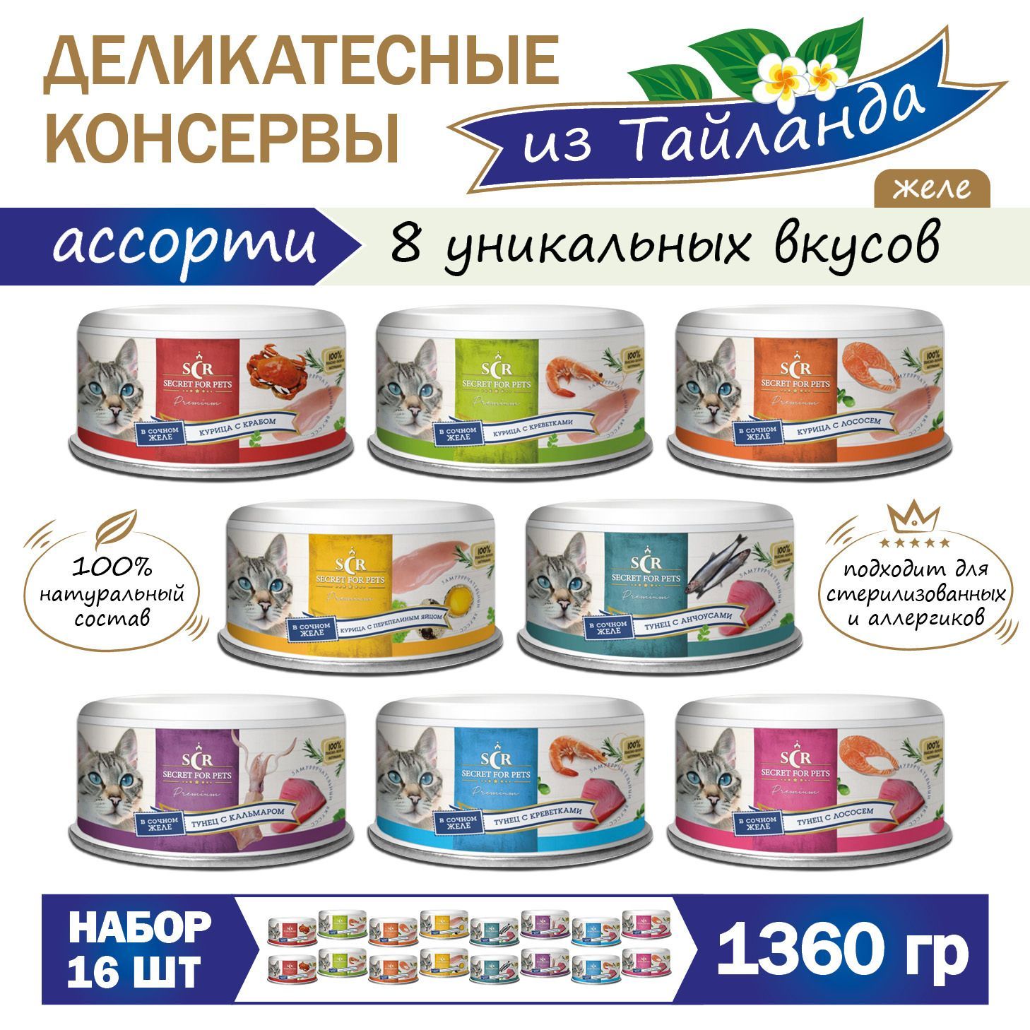 Влажные корма для кошек SECRET FOR PETS (Секрет фор петс) – купить ...