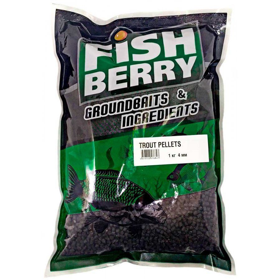 Пеллетс форелевый FISHBERRY Pellets Trout 4мм 1кг