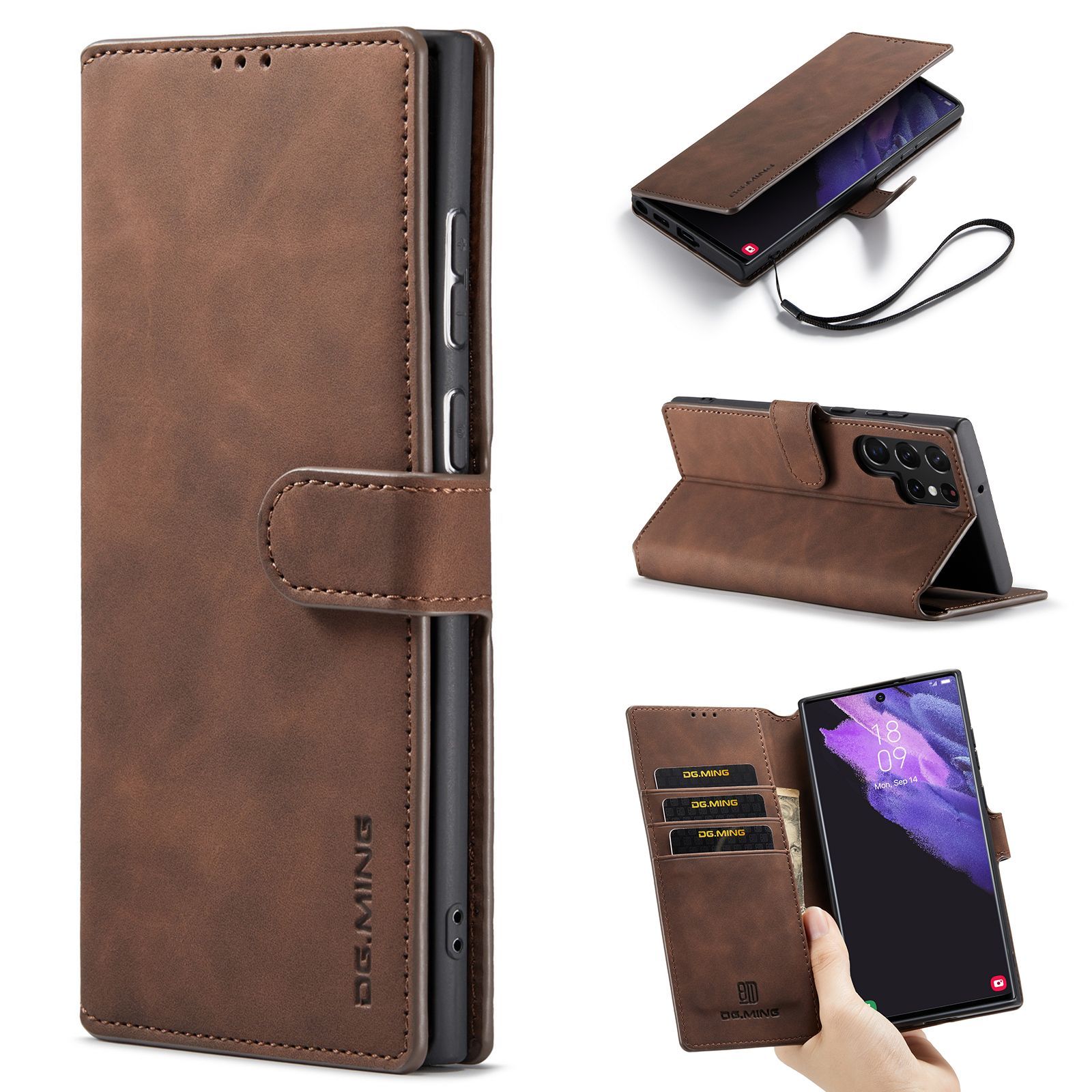 S23 ultra чехол кожа