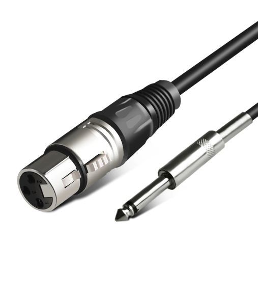 Кабельмикрофонный6.5mmXLRJack6.3mm3метрачерный