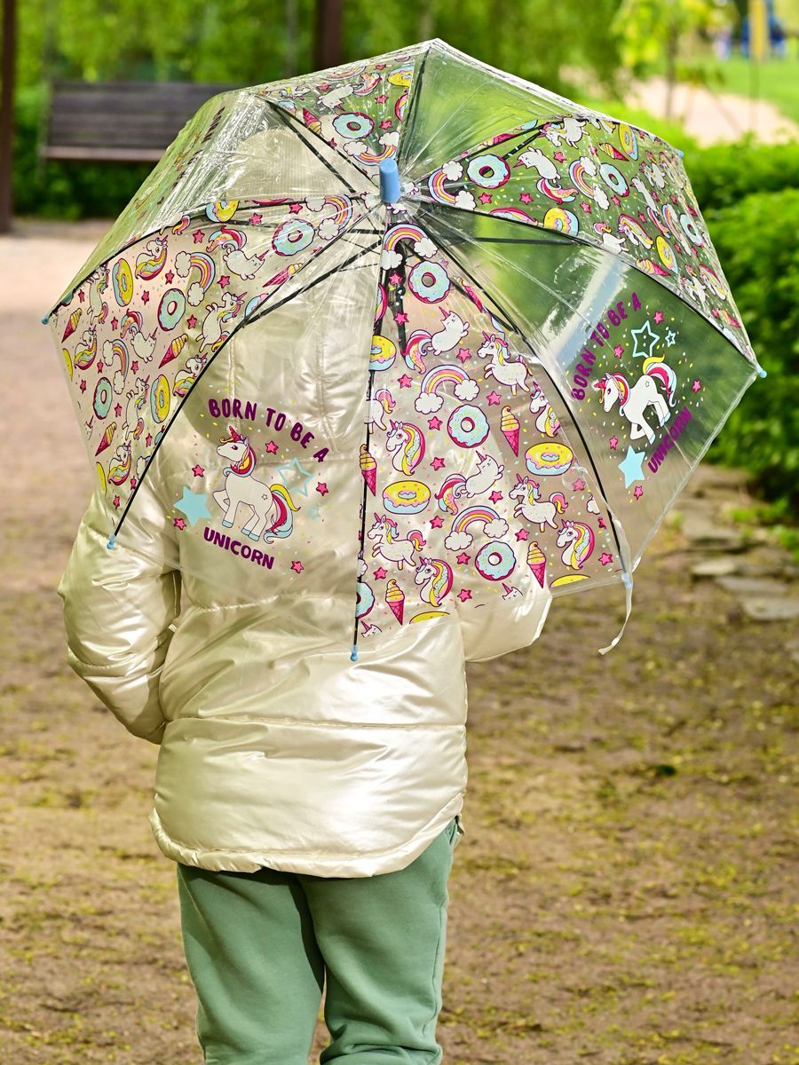 Зонт RAIN-PROOF, Полуавтомат, Трость, голубой купить по низкой цене в  интернет-магазине OZON (882916664)