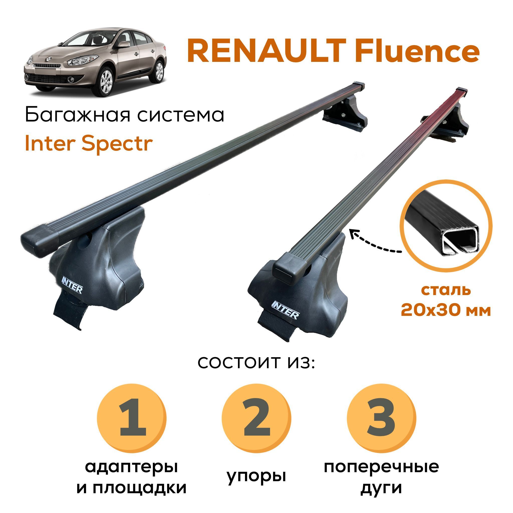 Багажник на Крышу Fluence – купить в интернет-магазине OZON по низкой цене